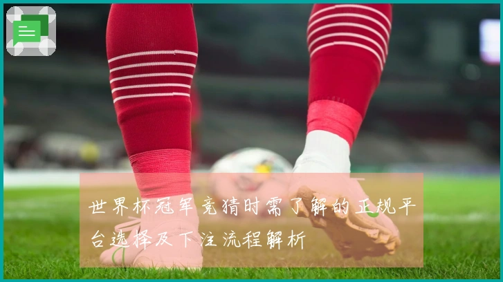 世界杯冠军竞猜时需了解的正规平台选择及下注流程解析